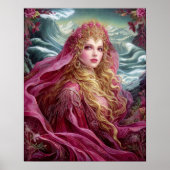 Göttinnen-Königin Fantasy-Kunstposter Poster (Vorne)