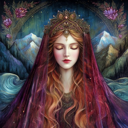 Göttinnen-Königin Fantasy-Kunstposter Poster