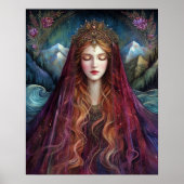 Göttinnen-Königin Fantasy-Kunstposter Poster (Vorne)