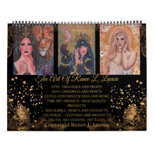 Göttinnen-Kunstwerk von Renee L. Lavoie Kalender