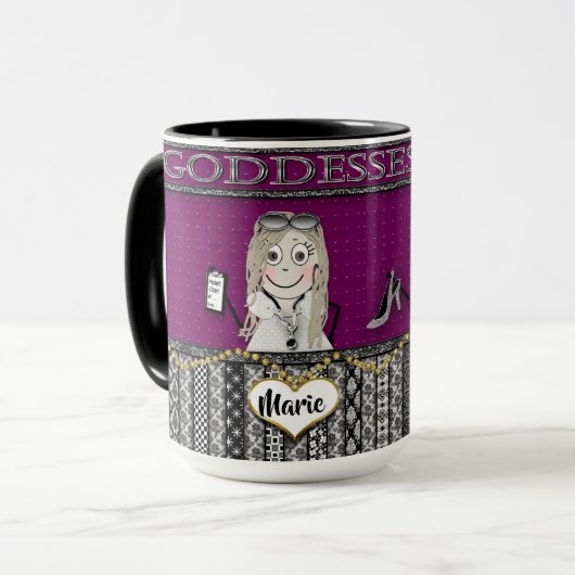 GÖTTINNEN ORDNEN - ZWEI FREUNDINNEN - TASSE (Vorderseite Links)