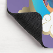 Göttlich das Einhorn | Mond und Wolken Mousepad (Ecke)