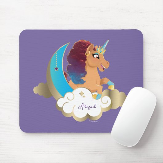 Göttlich das Einhorn | Mond und Wolken Mousepad (Mit Mouse)