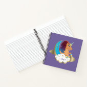 Göttlich das Einhorn | Mond und Wolken Notizblock (Innenseite)