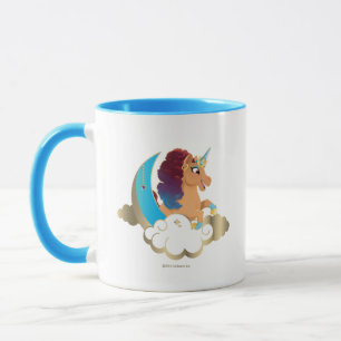 Göttlich das Einhorn   Mond und Wolken Tasse