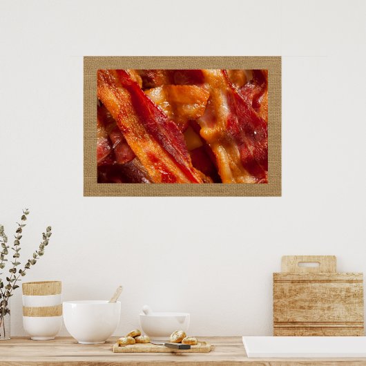 Göttlich dekadent Bacon Art Poster (Küche)