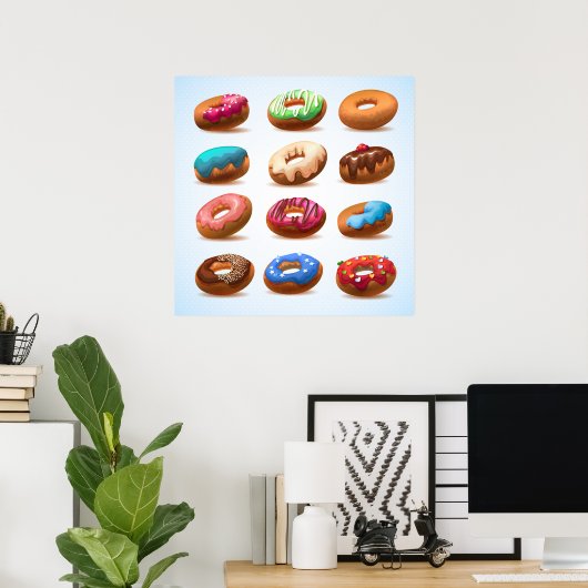 Göttlich dekadent Doughnut Poster - SRF (Heimbüro)