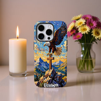 Göttliche Abstammung: Adler am Kreuz iPhone 16 Pro Hülle