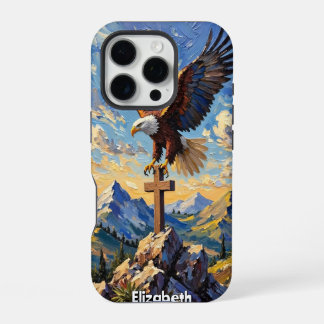 Göttliche Abstammung: Adler am Kreuz iPhone 16 Pro Hülle