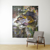 Göttliche Allerheilige Krishna & Radha Wandteppich (Beispiel)