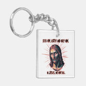 Göttliche Anleitung: Seek, hör, gehorchen Schlüsselanhänger (Vorderseite links)