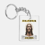 Göttliche Anleitung: Seek, hör, gehorchen Schlüsselanhänger (Vorderseite links)