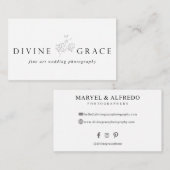 Göttliche Anmut Visitenkarte (Vorne/Hinten)