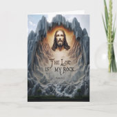 Göttliche Aussicht: Der Herr ist mein Stein Karte (Vorderseite)