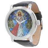 Göttliche Barmherzigkeit Armbanduhr (Schrägansicht)