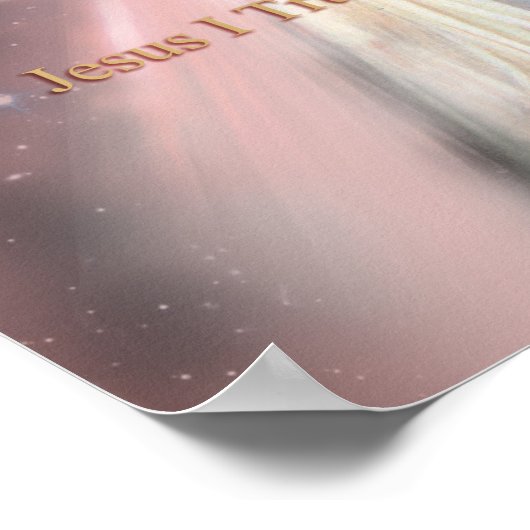 Göttliche Barmherzigkeit Ehrfurcht Image. Poster (Ecke)