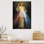 Göttliche Barmherzigkeit Ehrfurcht Image. Poster (Küche)