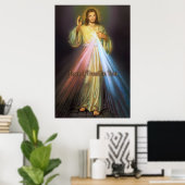 Göttliche Barmherzigkeit Ehrfurcht Image. Poster (Heimbüro)