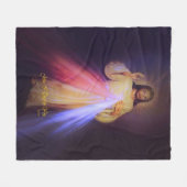 Göttliche Barmherzigkeit Fleecedecke (Vorderseite (Horizontal))