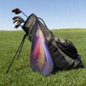 Göttliche Barmherzigkeit Gold Golfhandtuch (Gras)