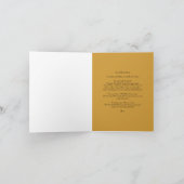 Göttliche Barmherzigkeit Gold mit Kapellgebet Dankeskarte (Innenseite)