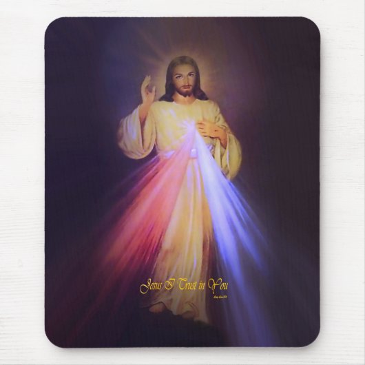 Göttliche Barmherzigkeit Gold Mousepad (Vorne)