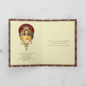 Göttliche Barmherzigkeit Heilige Herzschrift Relig Karte (Innenseite)