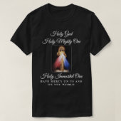 Göttliche Barmherzigkeit Heiliger Gott Heilige Mig T-Shirt (Design vorne)