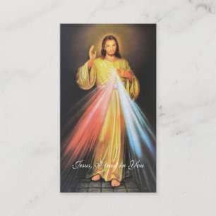 Göttliche Barmherzigkeit Jesu Kaplols katholische  Visitenkarte