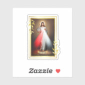 Göttliche Barmherzigkeit Jesus Christus Jesus, ich Aufkleber (Blatt)