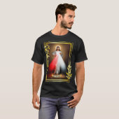 Göttliche Barmherzigkeit Jesus Christus Jesus vert T-Shirt (Vorne ganz)