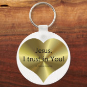 Göttliche Barmherzigkeit: Jesus, dem ich dir vertr Schlüsselanhänger (Vorderseite)