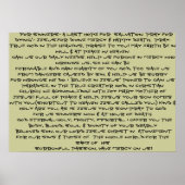 Göttliche Barmherzigkeit Jesus Gebet Poster! Sehr Poster (Vorne)