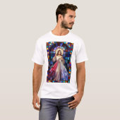 Göttliche Barmherzigkeit Jesus Herren T-Shirt (Vorne ganz)