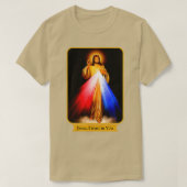 Göttliche Barmherzigkeit Jesus ich roste in dir ka T-Shirt (Design vorne)