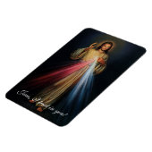 Göttliche Barmherzigkeit Jesus, ich vertraue auf d Magnet (Linke Seite)