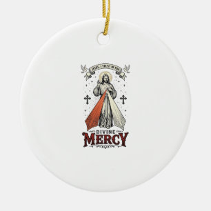 Göttliche Barmherzigkeit Jesus ich vertraue auf Di Keramik Ornament