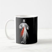 Göttliche Barmherzigkeit Jesus Katholischer Glaube Kaffeetasse (Links)