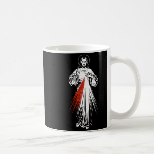 Göttliche Barmherzigkeit Jesus Katholischer Glaube Kaffeetasse (Rechts)