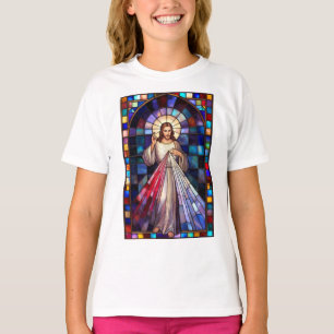 Göttliche Barmherzigkeit Jesus Mädchen T-Shirt