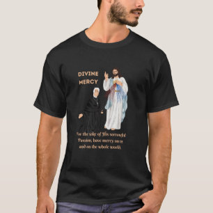 Göttliche Barmherzigkeit Jesus und der Heilige Fau T-Shirt