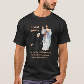Göttliche Barmherzigkeit Jesus und der Heilige Fau T-Shirt