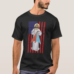 Göttliche Barmherzigkeit Jesus USA amerikanische F T-Shirt