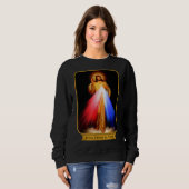 Göttliche Barmherzigkeit Jesus vertraue ich dir ka Sweatshirt (Vorne ganz)
