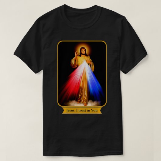 Göttliche Barmherzigkeit Jesus vertraue ich dir ka T-Shirt (Design vorne)