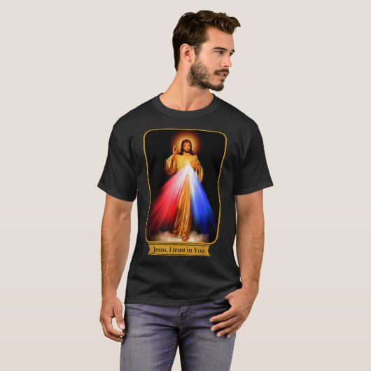 Göttliche Barmherzigkeit Jesus vertraue ich dir ka T-Shirt (Vorne ganz)