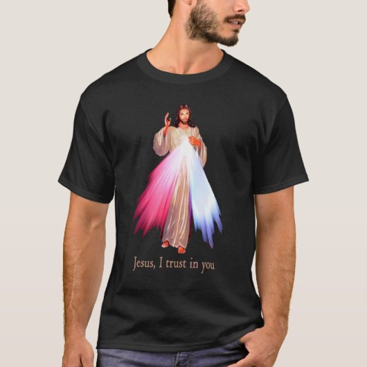Göttliche Barmherzigkeit Jesus vertraue ich dir T-Shirt (Vorderseite)