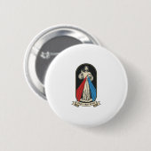 Göttliche Barmherzigkeit Jesus Vintage Button (Vorne & Hinten)