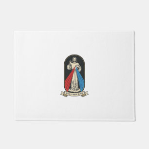 Göttliche Barmherzigkeit Jesus Vintage Fußmatte