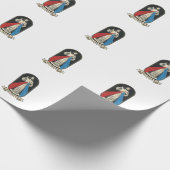 Göttliche Barmherzigkeit Jesus Vintage Geschenkpapier (Ecke)